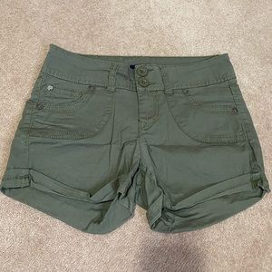 Army green shorts from ARDENE